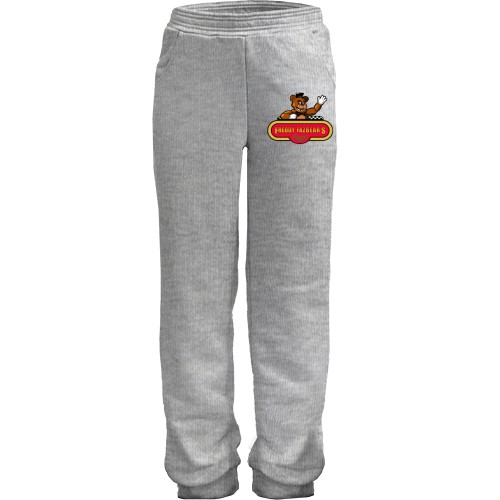 Детские штаны с логотипом Freddy Fazbear's Pizza и аниматроником медведем Фредди